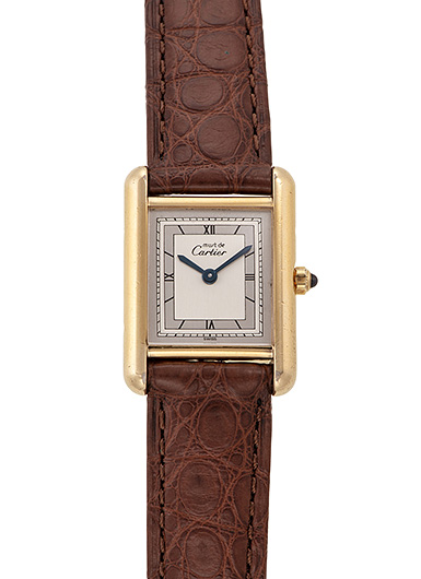 カルティエ マストタンク　ヴェルメイユ --- シルバー/グレー 中古