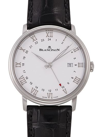 ブランパン ヴィルレ GMT デイト 6662-1127-55B ホワイト 中古