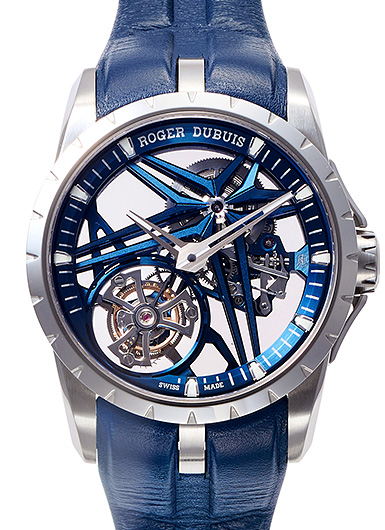 ロジェ・デュブイ エクスカリバー モノトゥールビヨン RDDBEX0838 ブルー 未使用品
