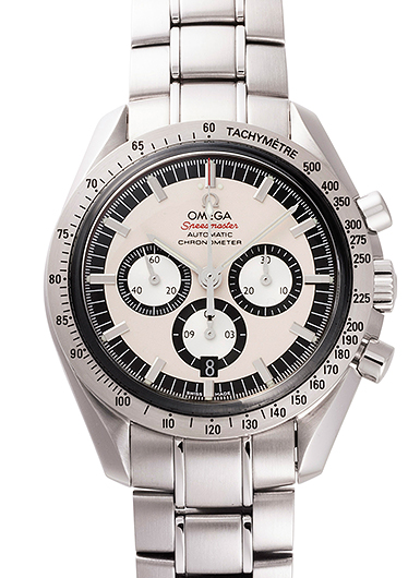 オメガ スピードマスター シューマッハ ザ レジェンド コレクション 3506-31 ホワイト 中古