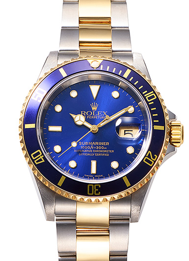ロレックス サブマリーナ デイト 16613LB ブルー 中古