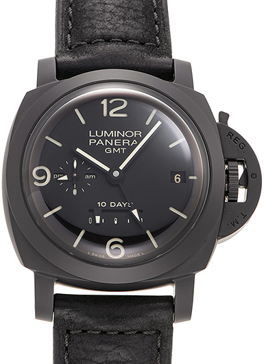 パネライ ルミノール1950 10デイズGMT チェラミカ PAM00335 ブラック 中古