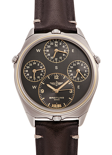 ブライトリング ワールドタイム 80840 ブラック 中古