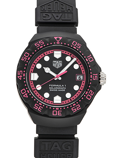 タグ・ホイヤー フォーミュラ1 ソーラー グラフ WBY111D.FT8084 ブラック/ピンク 新品
