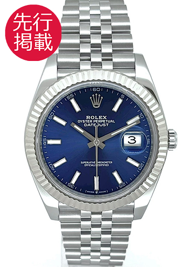 ロレックス デイトジャスト41 126334 ブルー 中古