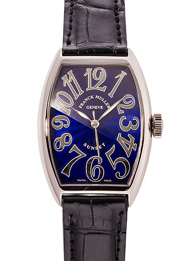 フランク・ミュラー トノウカーベックス サンセット 5850SC ブルー 中古