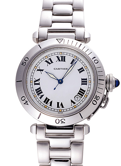 カルティエ パシャ W31005H3 ホワイト 中古