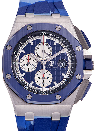 オーデマ・ピゲ ロイヤルオーク オフショア クロノグラフ 26400SO.OO.A335CA.01 ブルー/シルバー 中古