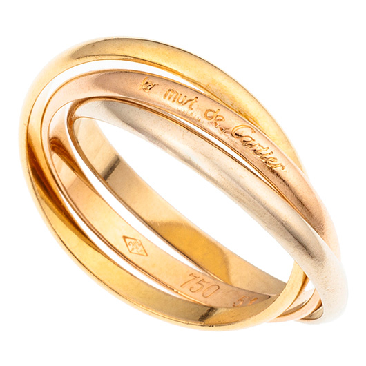 カルティエ トリニティ リング ホワイトゴールド/イエローゴールド/ピンクゴールド 中古