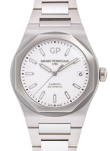 ジラールペルゴ ロレアート 81010-11-131-11A シルバー 中古