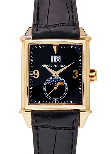 ジラールペルゴ ヴィンテージ1945 2580 ブラック 中古