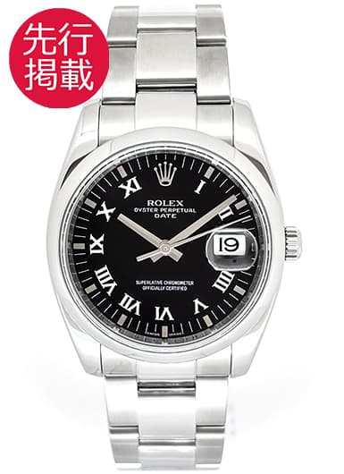 ロレックス オイスター パーペチュアル デイト 115200 ブラック 中古