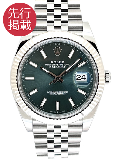 ロレックス デイトジャスト41 126334 ミントグリーン 中古