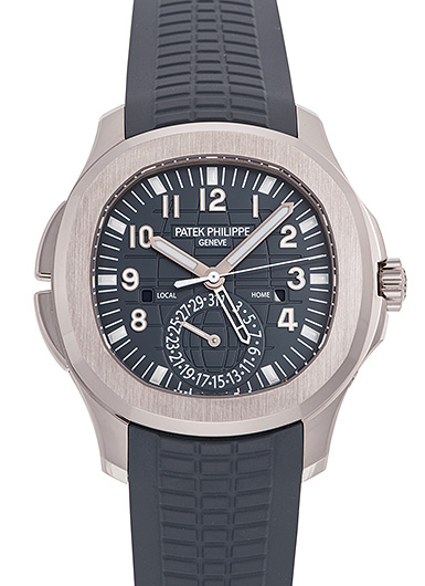 パテックフィリップ アクアノート トラベルタイム 5164G-001 ブルーグレー 新品