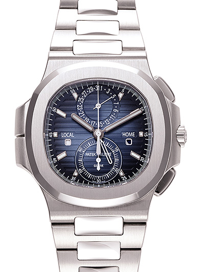パテックフィリップ ノーチラス トラベルタイム クロノグラフ 5990/1A-011 ブルー 中古