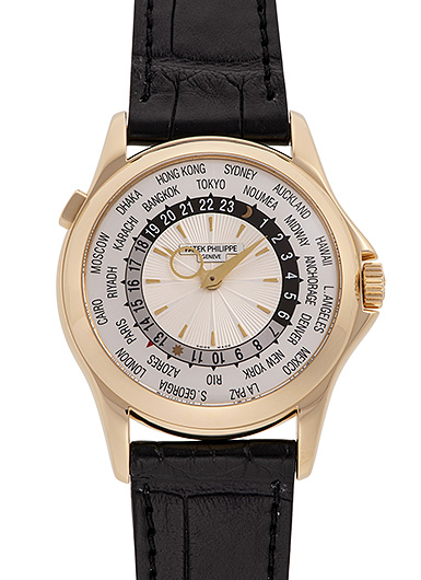 パテックフィリップ ワールドタイム 5130J-001 シルバー 中古