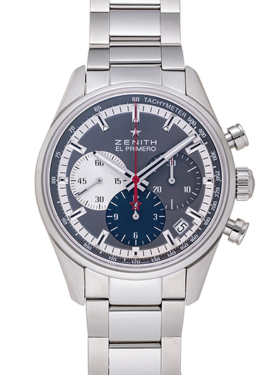 ゼニス エル・プリメロ  36000VPH 03.2150.400/26.M2150 グレー/シルバー/ブルー 中古