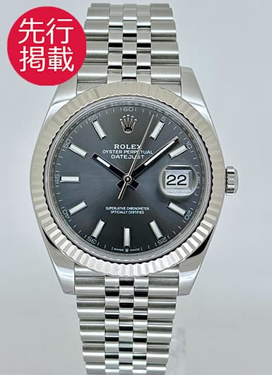 ロレックス デイトジャスト41 126334 グレー 中古
