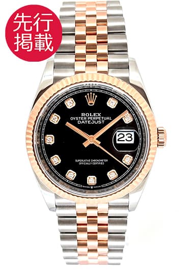 ロレックス デイトジャスト36 126231G ブラック 中古