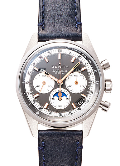 ゼニス クロノマスター オリジナル トリプルカレンダー 03.3400.3610/39.C910 グレー/シルバー 中古