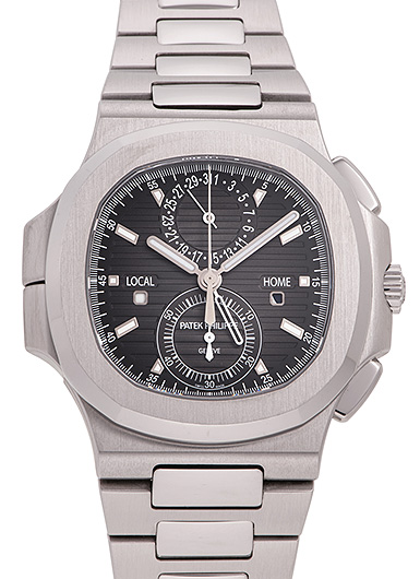 パテックフィリップ ノーチラス トラベルタイム クロノグラフ 5990/1A-001 ブラック 中古