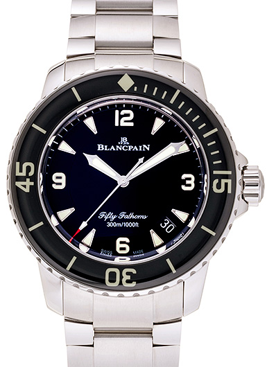 ブランパン フィフティ ファゾムス 5015-1130-71S ブラック 中古