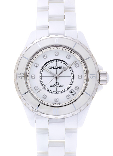 シャネル J12 H1629 ホワイト 中古