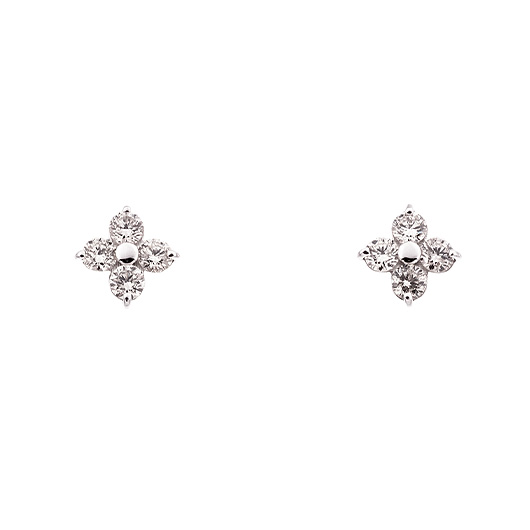 ノーブランド ダイヤモンド ピアス 4744930 プラチナ/シルバー 新品