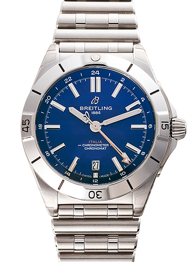 ブライトリング クロノマット オートマチック GMT 40 シックス・ネーションズ イタリア A323981C1C1A1 ブルー 新品未使用