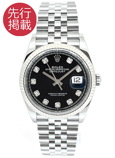 ロレックス デイトジャスト 126234G ブラック 中古