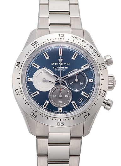 ゼニス クロノマスター スポーツ ブルー 03.3114.3600/51.M3100 ブルー/シルバー/グレー 新品