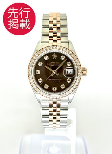 ロレックス デイトジャスト 28 279381RBR ブラウン（チョコ） 中古