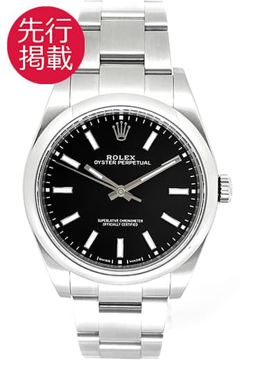 ロレックス オイスターパーペチュアル39 114300 ブラック 中古