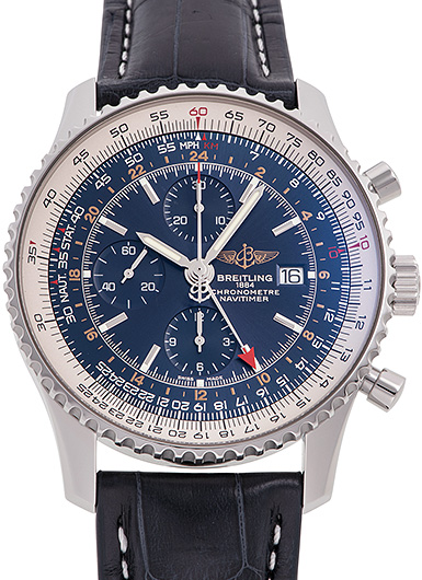 ブライトリング ナビタイマーワールド A2432212/C651 ブルー 中古