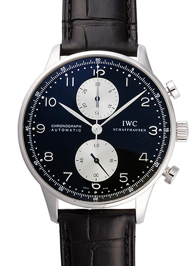 IWC ポルトギーゼ IW371404 ブラック/シルバー 中古