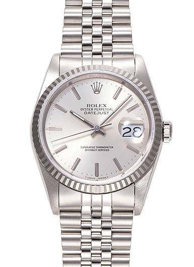 ロレックス デイトジャスト 16234 シルバー 中古
