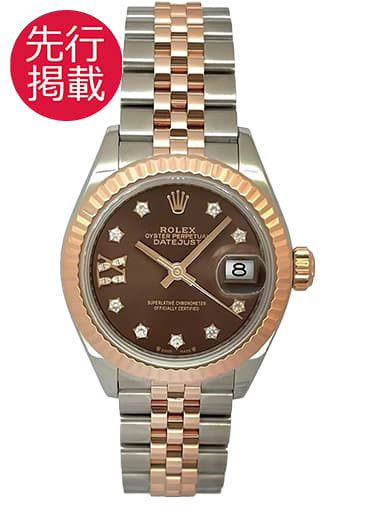ロレックス デイトジャスト 28 279171G ブラウン（チョコ） 中古