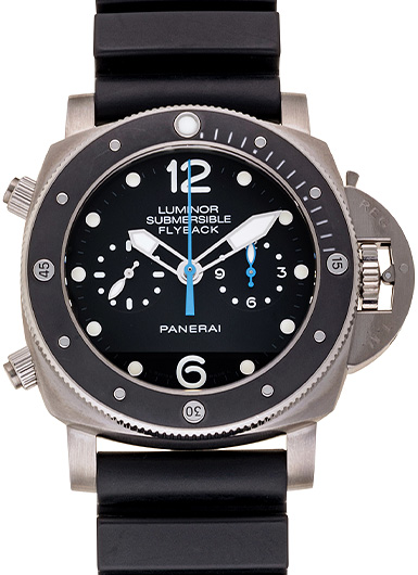 パネライ サブマーシブル クロノグラフ PAM00615 ブラック 中古