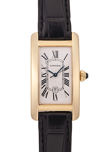 カルティエ タンクアメリカンMM W2603556 シルバー 中古