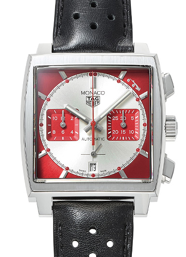 タグ・ホイヤー モナコ グランプリ ドゥ モナコ ヒストリック リミテッド CBL2114.FC6486 レッド/シルバー 中古