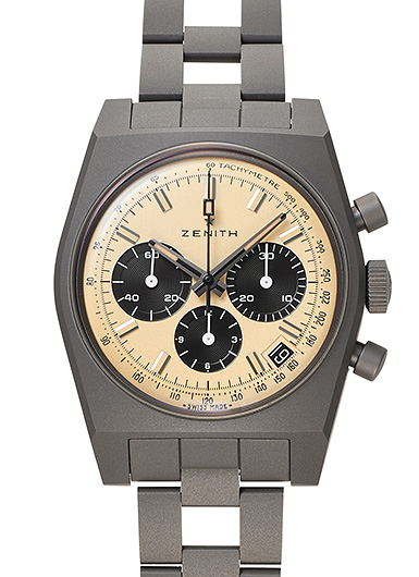 ゼニス クロノマスター リバイバル 次元大介エディション 97.L384.400/04.M384 ベージュ/ブラック 中古