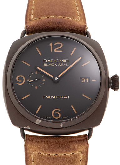 パネライ ラジオミール コンポジット ブラックシール3デイズ PAM00505 ブラウン 中古