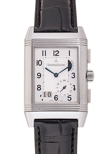 ジャガー・ルクルト レベルソ グランド GMT Q3028420 シルバー/ブラック 中古