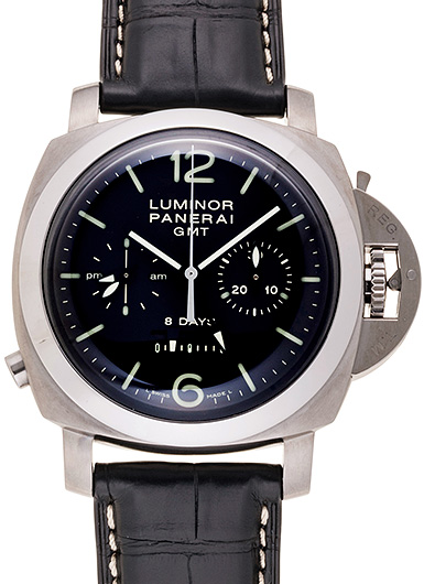 パネライ ルミノール 1950 クロノ モノプルサンテ GMT PAM00311 ブラウン 中古