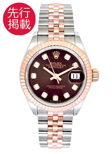 ロレックス デイトジャスト 28 279171G ブラウン（チョコ） 中古