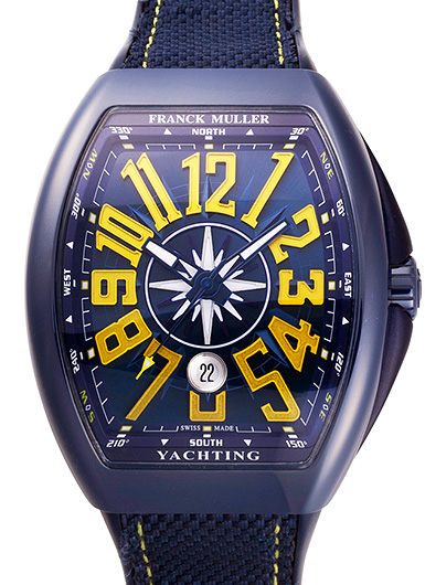 フランク・ミュラー ヴァンガード ヨッティング セラミック V45SCDT CRBLBL YACHTING ブルー 中古