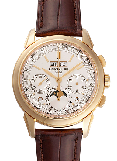 パテックフィリップ パーペチュアルカレンダー クロノグラフ 5270J-001 シルバー 中古