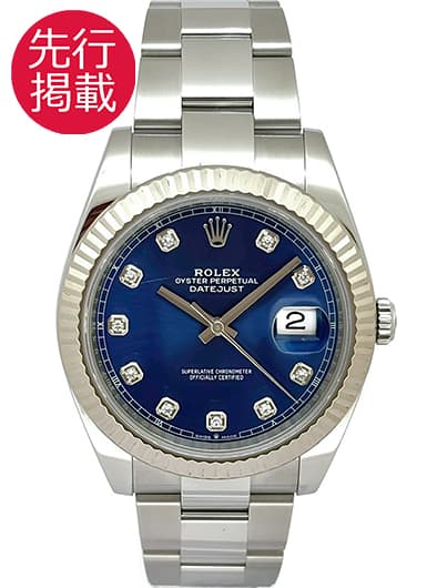ロレックス デイトジャスト41 126334G ブルー 中古