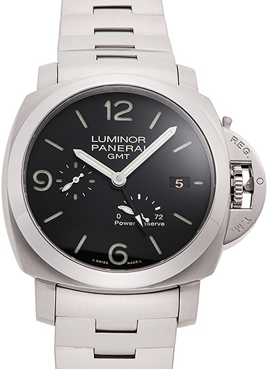 パネライ ルミノール1950 3デイズ GMT PAM00347 ブラック 中古