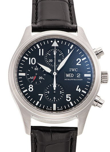 IWC パイロットウォッチ クロノグラフ IW371701 ブラック 中古